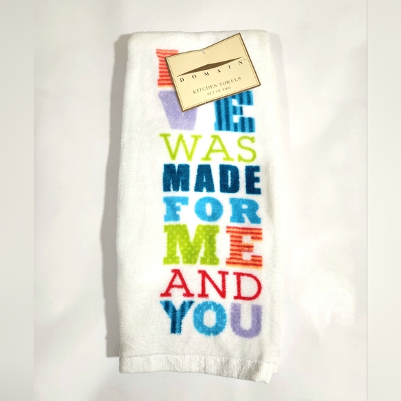 2 piece Cotton Kitchen Hand Towel Sets (dishtowels/tea towels) - Picture 4 of 7